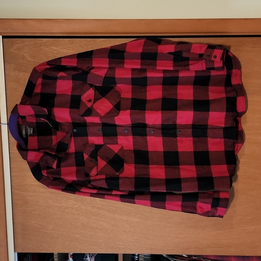 Women's Eddie Bauer Red Flanner size XL